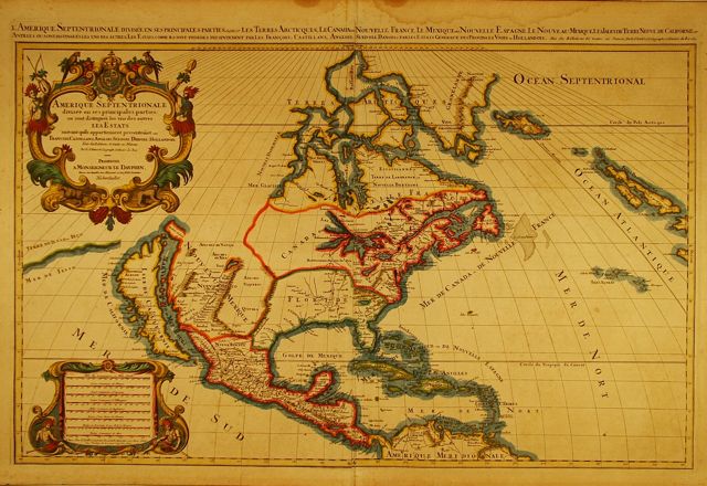 Jaillot North America 1692.