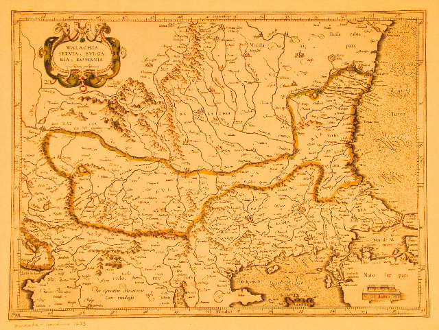 Mercator Walachia 1633.