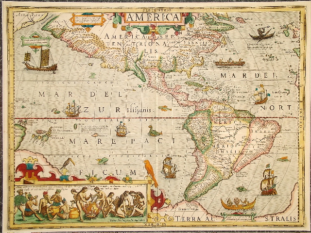 Hondius North America 1606
