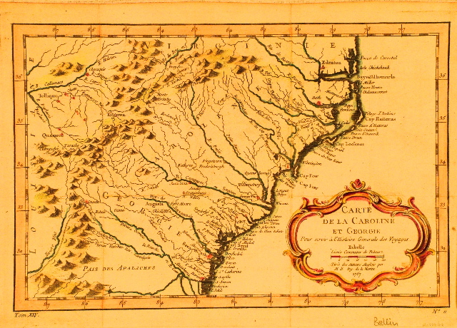 Bellin Carolina 1757.