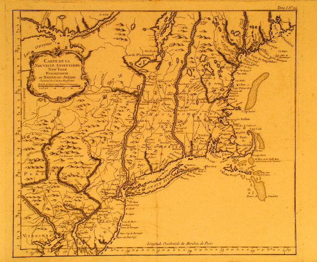 Bellin New England 1764.