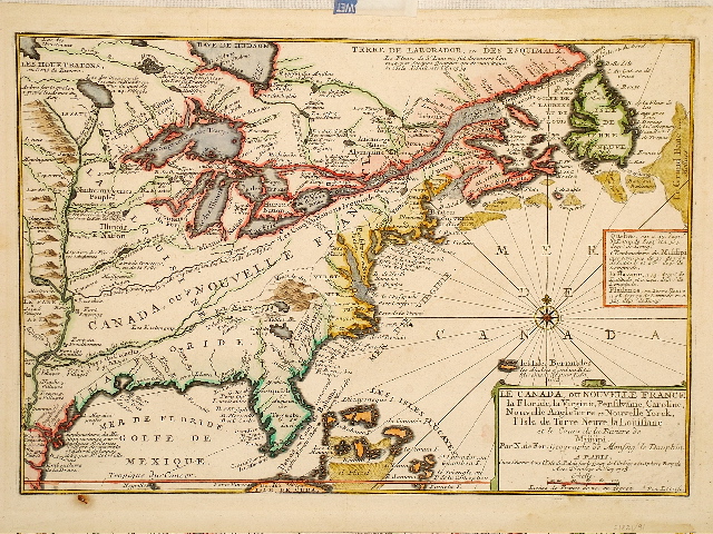 De Fer North America 1705.